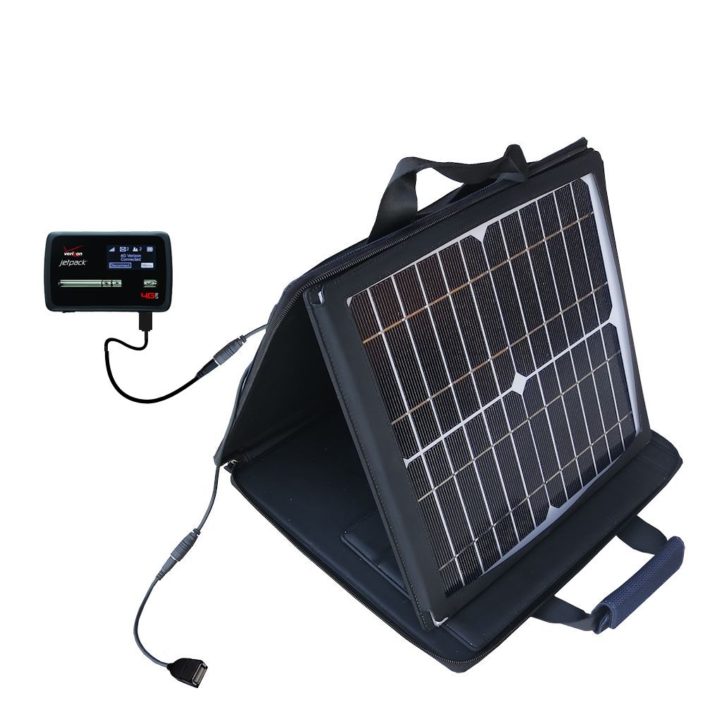 SunVolt Solar Charger compatible with the Novatel Mifi 4620L and one other device - charge from sun at wall outlet-like speed