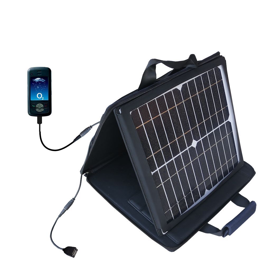 SunVolt Solar Charger compatible with the O2 XDA Stealth and one other device - charge from sun at wall outlet-like speed