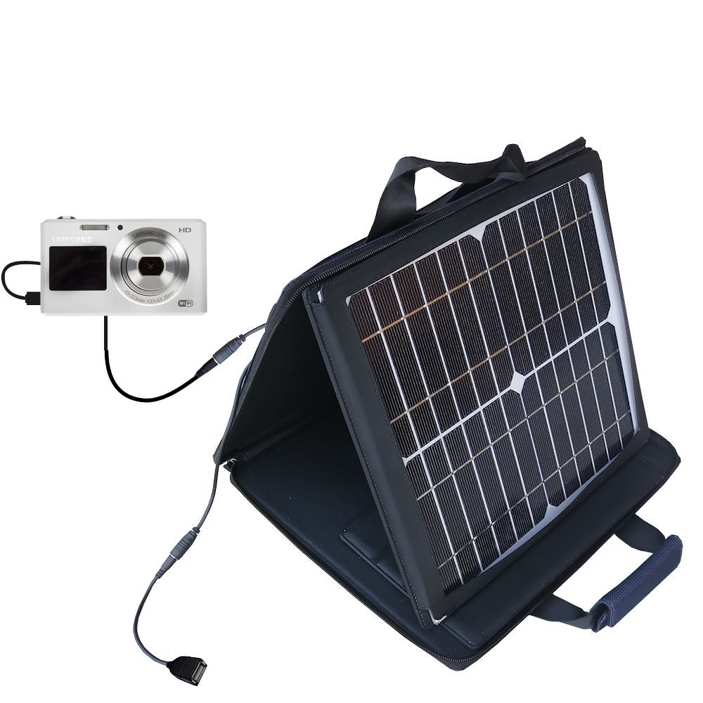 SunVolt Solar Charger compatible with the Samsung DV150F and one other device - charge from sun at wall outlet-like speed