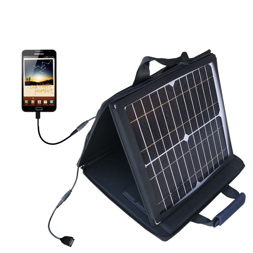 SunVolt Solar Charger compatible with the Samsung GALAXY Note and one other device - charge from sun at wall outlet-like speed