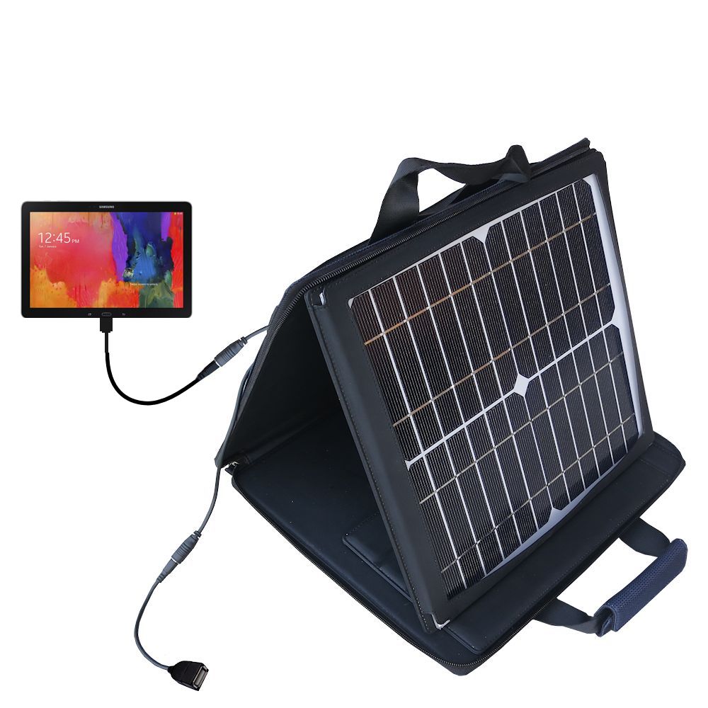 SunVolt Solar Charger compatible with the Samsung Galaxy NotePro 12.1 and one other device - charge from sun at wall outlet-like speed