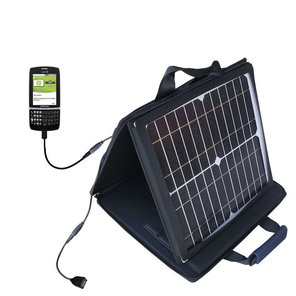 SunVolt Solar Charger compatible with the Samsung Replenish and one other device - charge from sun at wall outlet-like speed