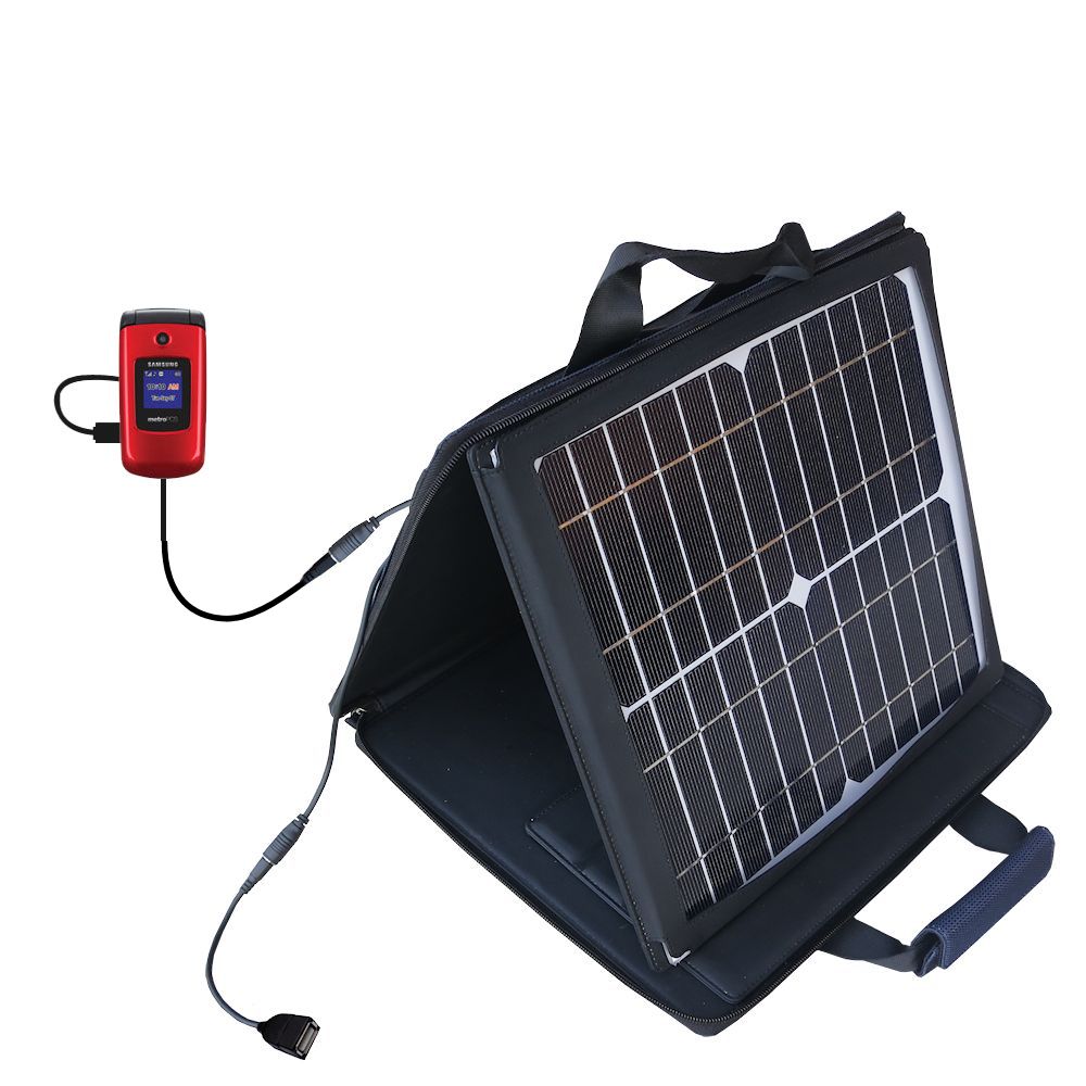 SunVolt Solar Charger compatible with the Samsung SCH-R250 and one other device - charge from sun at wall outlet-like speed