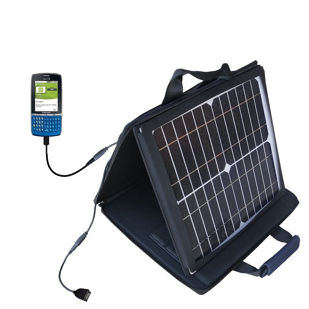SunVolt Solar Charger compatible with the Samsung SPH-M580 and one other device - charge from sun at wall outlet-like speed