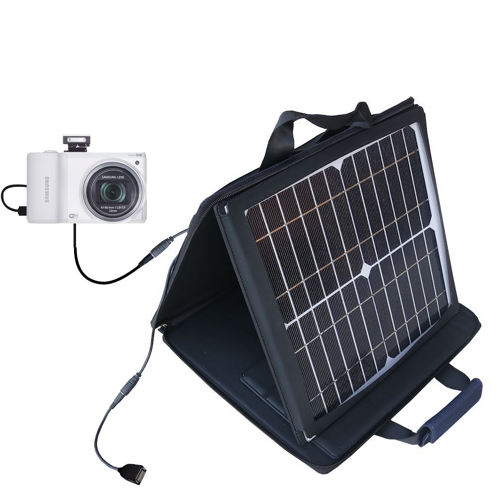 SunVolt Solar Charger compatible with the Samsung WB800F and one other device - charge from sun at wall outlet-like speed