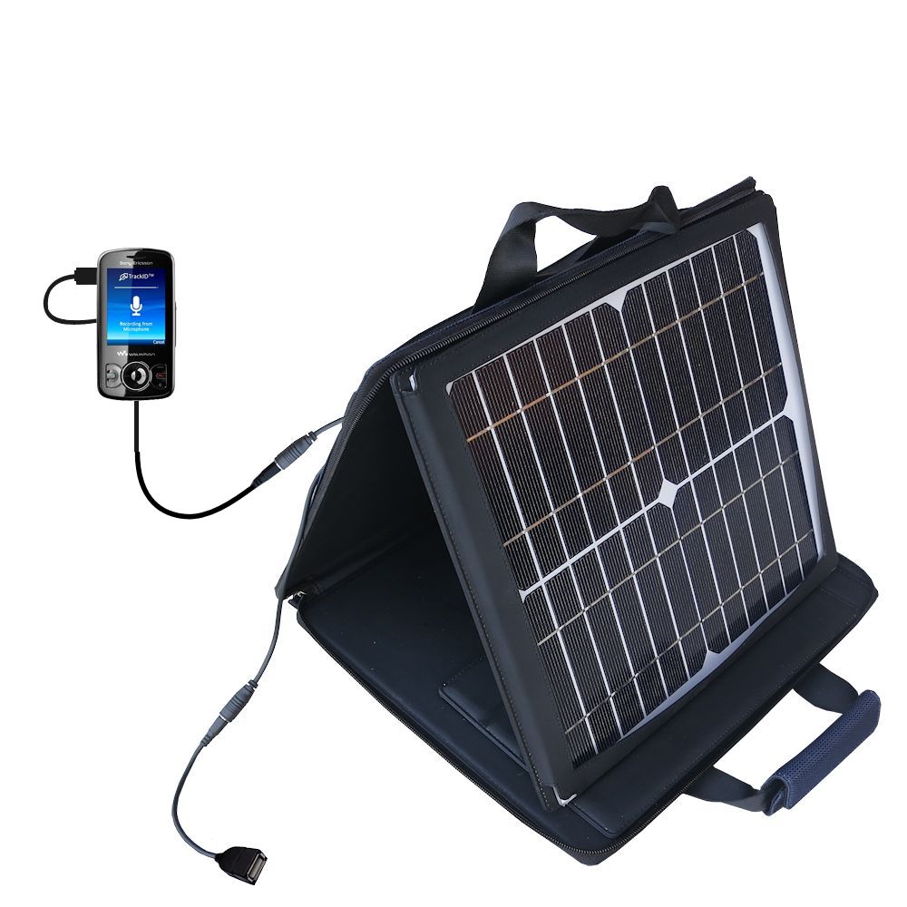 SunVolt Solar Charger compatible with the Sony Ericsson Spiro a and one other device - charge from sun at wall outlet-like speed