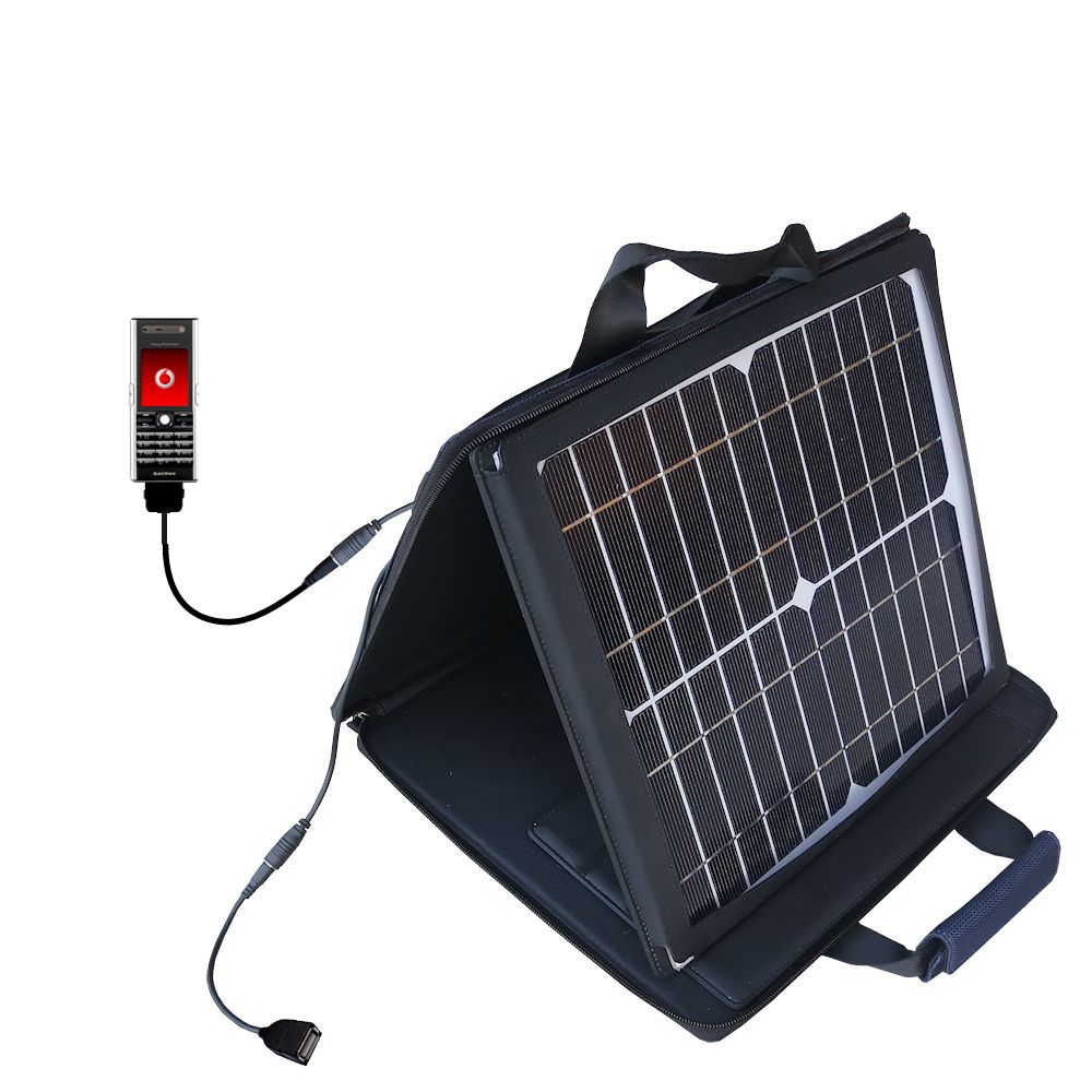 SunVolt Solar Charger compatible with the Sony Ericsson V600i and one other device - charge from sun at wall outlet-like speed