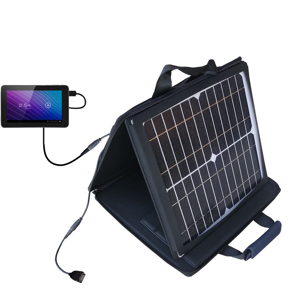 SunVolt Solar Charger compatible with the SVP TPC 7-inch and one other device - charge from sun at wall outlet-like speed