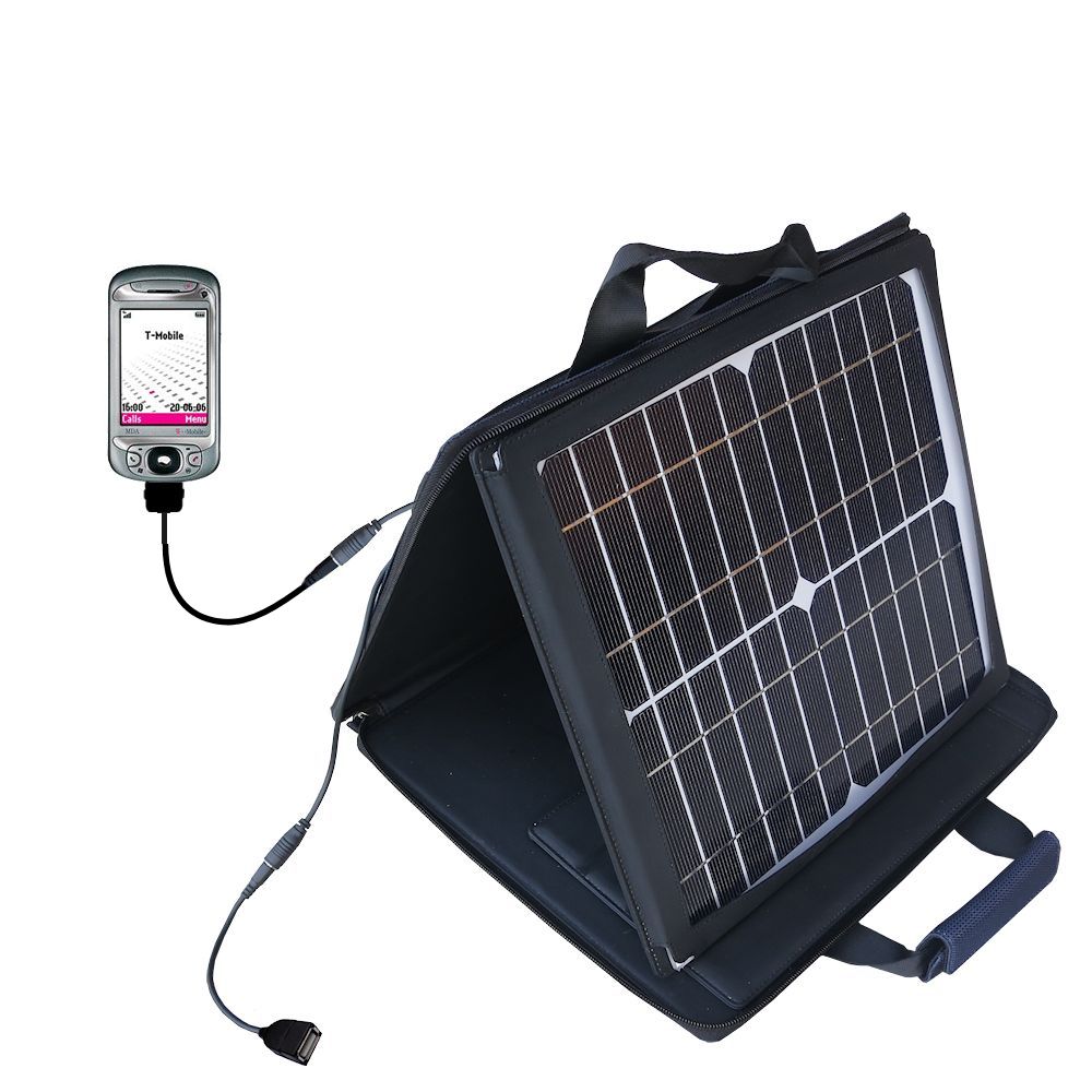 SunVolt Solar Charger compatible with the T-Mobile MDA II and one other device - charge from sun at wall outlet-like speed