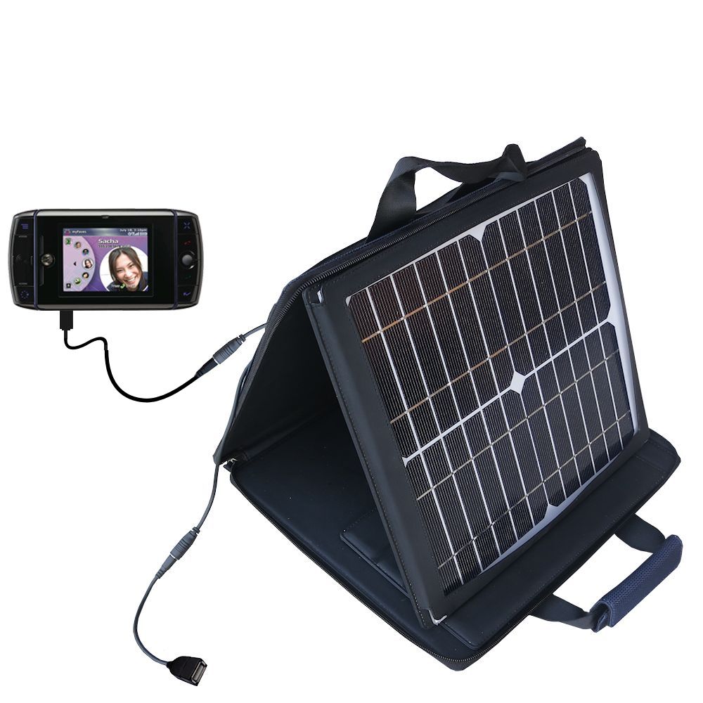 SunVolt Solar Charger compatible with the T-Mobile Sidekick Slide and one other device - charge from sun at wall outlet-like speed