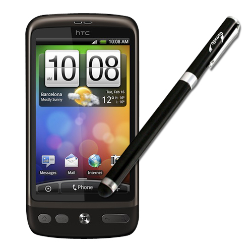 Gomadic Precision Tip Capacitive Stylus designed for the HTC Desire 2 with Integrated Ink Ballpoint Pen - Lifetime Warranty