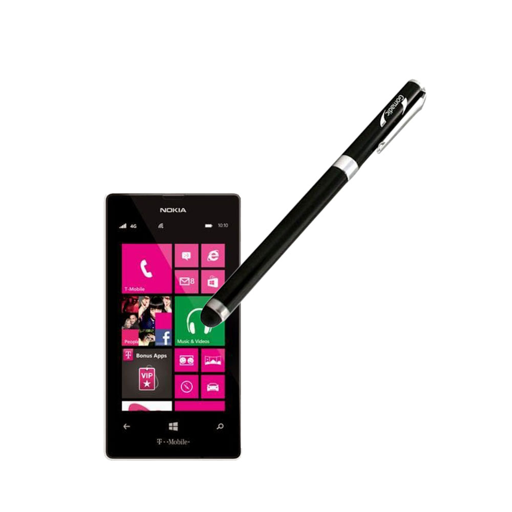 Nokia Lumia 521 compatible Precision Tip Capacitive Stylus with Ink Pen