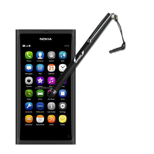 Gomadic Precision Tip Capacitive Stylus Pen designed for the Nokia N9 (Black Color) - Lifetime Warranty