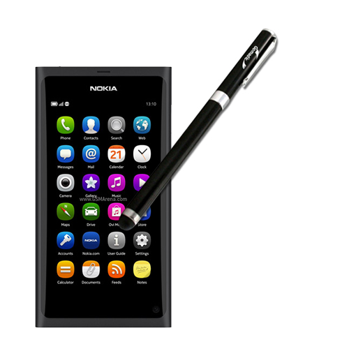 Gomadic Precision Tip Capacitive Stylus designed for the Nokia N9 with Integrated Ink Ballpoint Pen - Lifetime Warranty