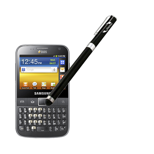 Samsung Galaxy Y Pro DUOS compatible Precision Tip Capacitive Stylus with Ink Pen