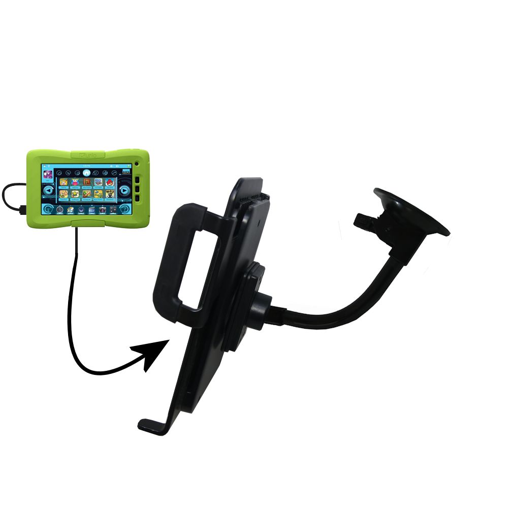 Unique Suction Cup Mount / Holder Stand designed for the KD Interactive Kurio 7S Tablet