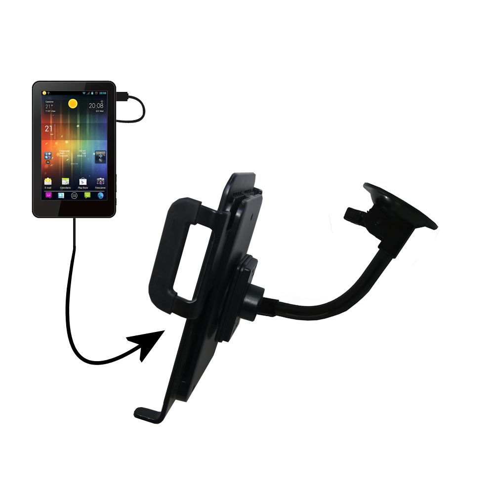 Unique Suction Cup Mount / Holder Stand designed for the MID M729b Tablet