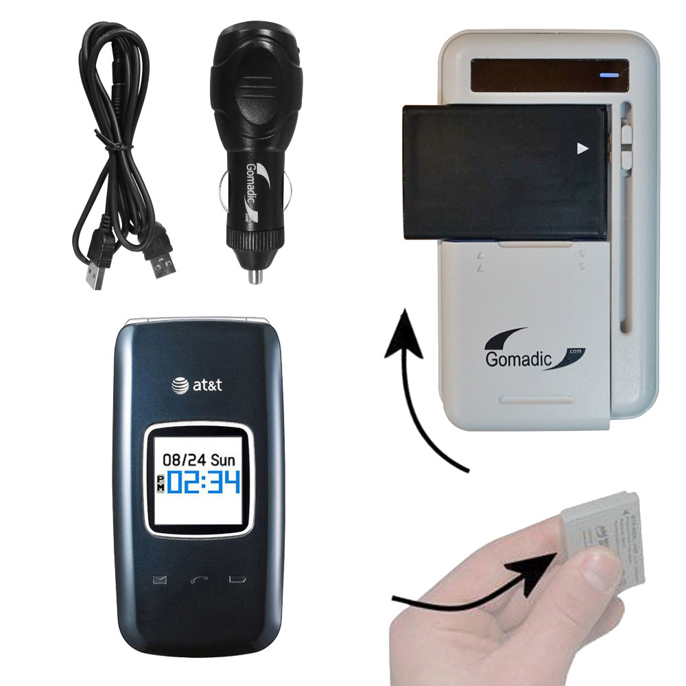 Lithium Battery Fast Charger compatible with the Pantech Breeze II 2