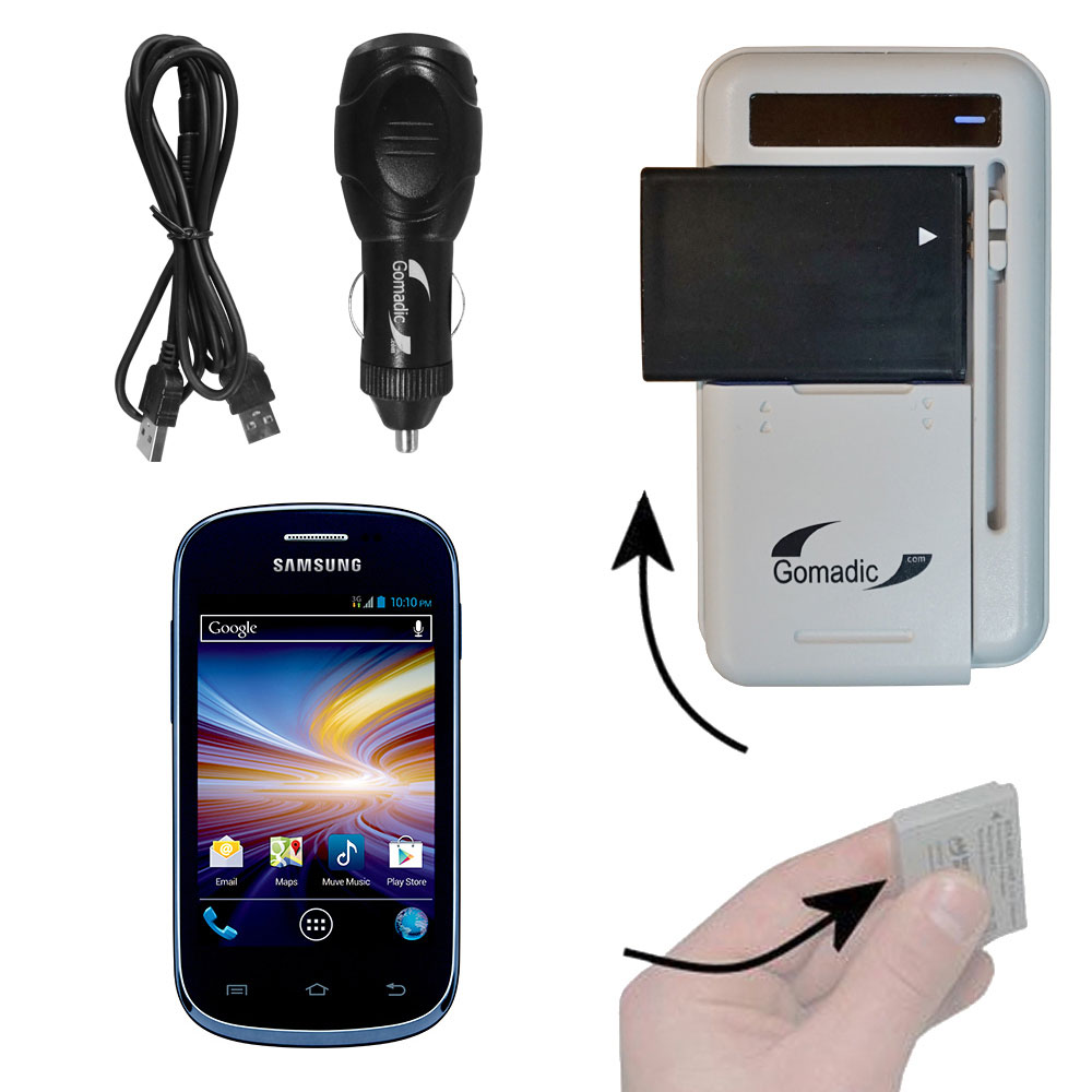 Gomadic Portable External Battery Charging Kit suitable for the Samsung