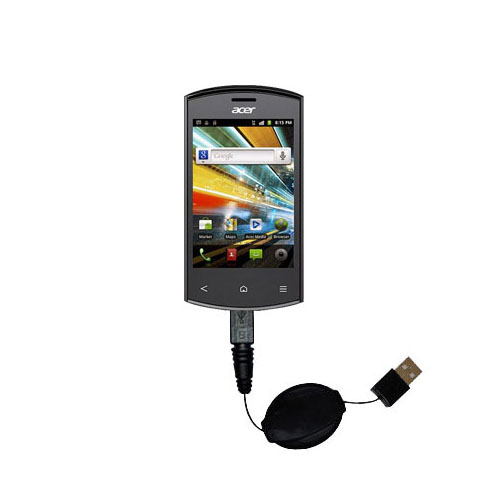 Retractable USB Power Port Ready charger cable designed for the Acer Liquid Express and uses TipExchange