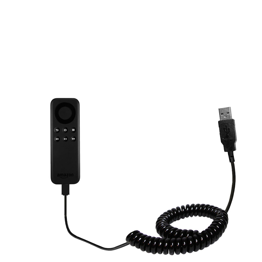 Coiled USB Cable compatible with the Amazon Kindle Fire Stick