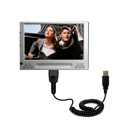 Coiled USB Cable compatible with the Archos 705 WiFi