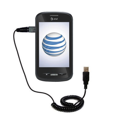 Coiled USB Cable compatible with the AT&T Avail