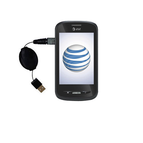 Retractable USB Power Port Ready charger cable designed for the AT&T Avail and uses TipExchange