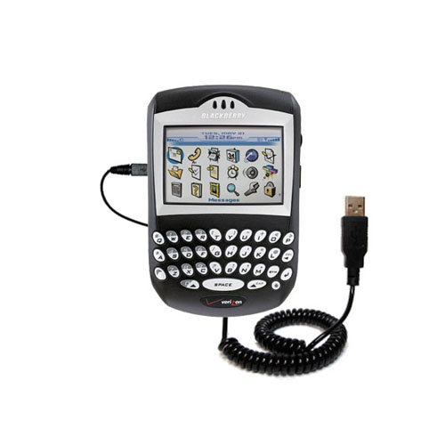 Coiled USB Cable compatible with the Blackberry 7250