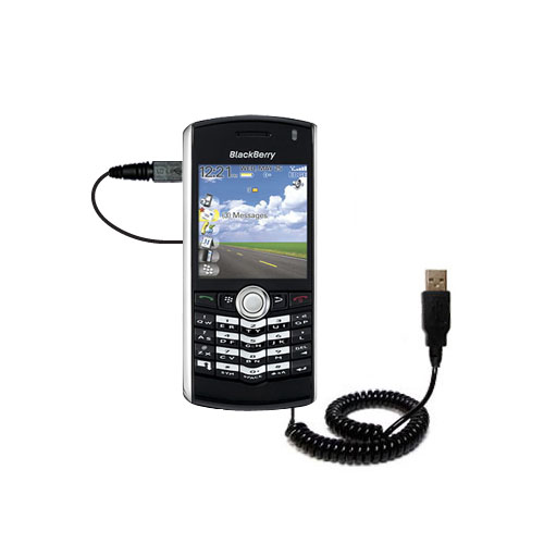 Coiled USB Cable compatible with the Blackberry 8120
