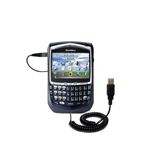 Coiled USB Cable compatible with the Blackberry 8703e