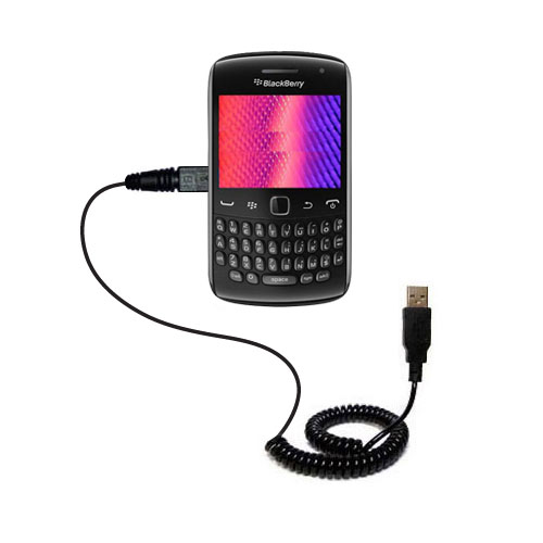 Coiled USB Cable compatible with the Blackberry Curve 9350