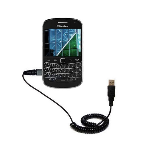 Coiled USB Cable compatible with the Blackberry Dakota