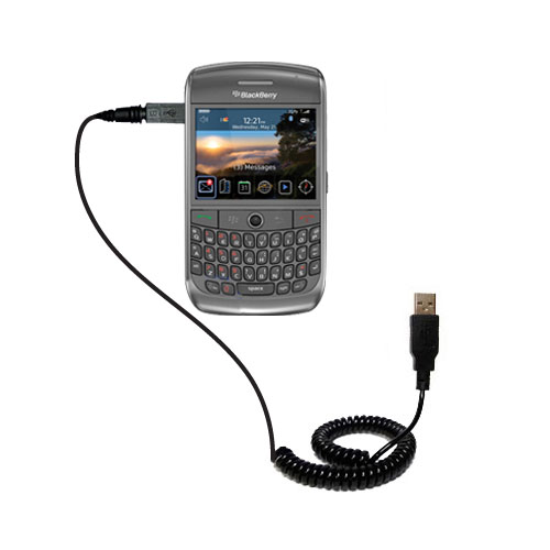 Coiled USB Cable compatible with the Blackberry Gemini