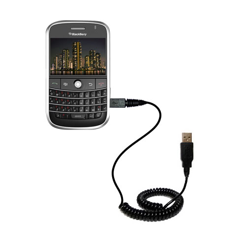Coiled USB Cable compatible with the Blackberry Niagara