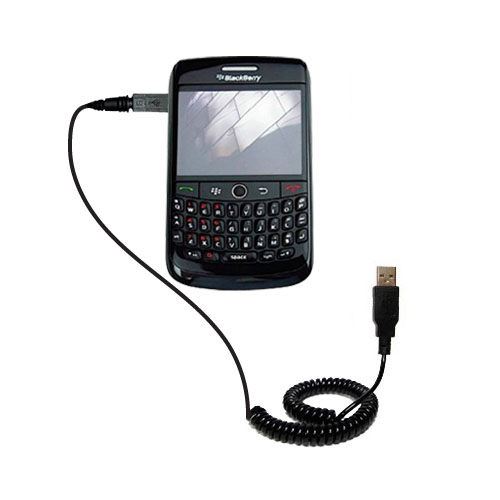 Coiled USB Cable compatible with the Blackberry Onyx