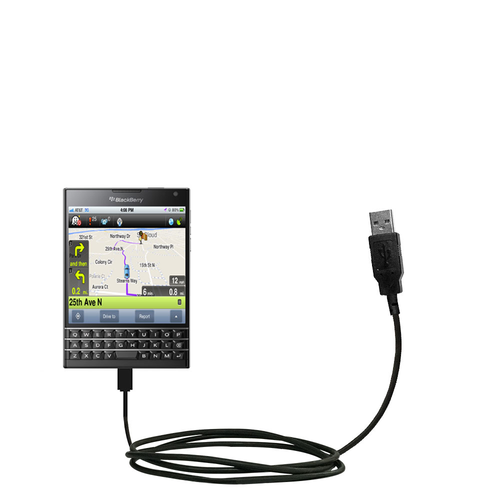 USB Cable compatible with the Blackberry Passport