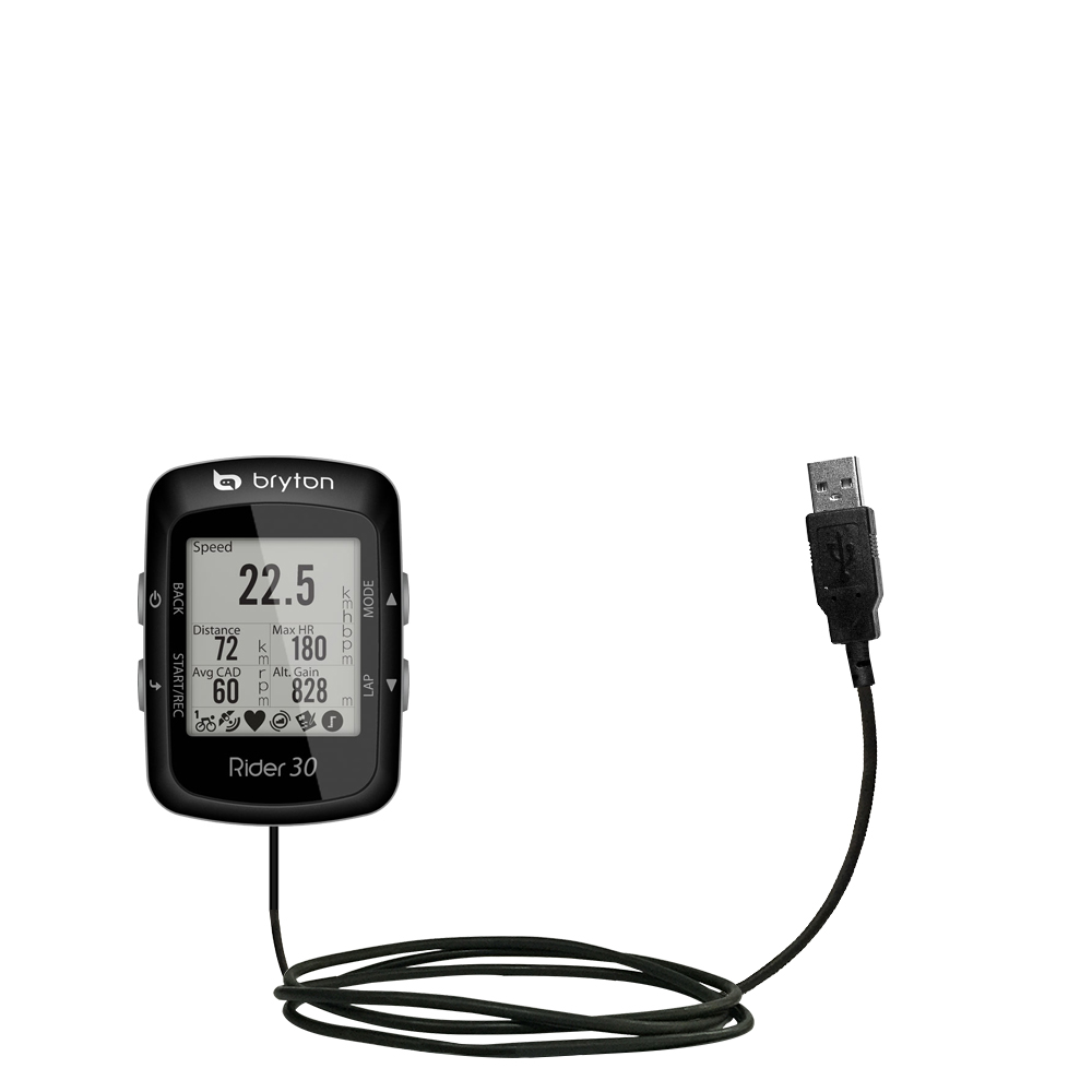 USB Cable compatible with the Bryton Rider 30