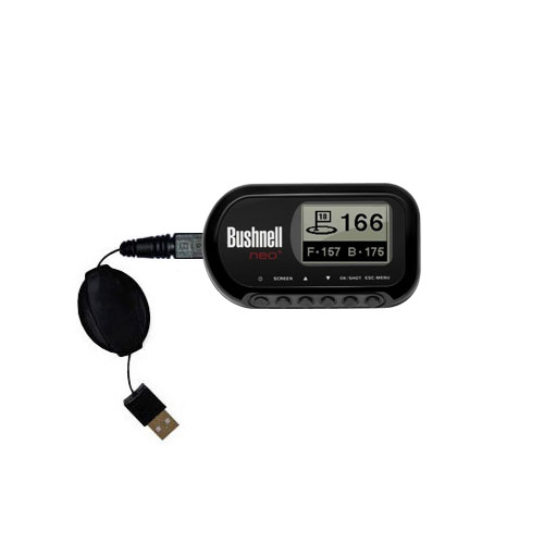 Retractable USB Power Port Ready charger cable designed for the Bushnell Neo / Neo and uses TipExchange