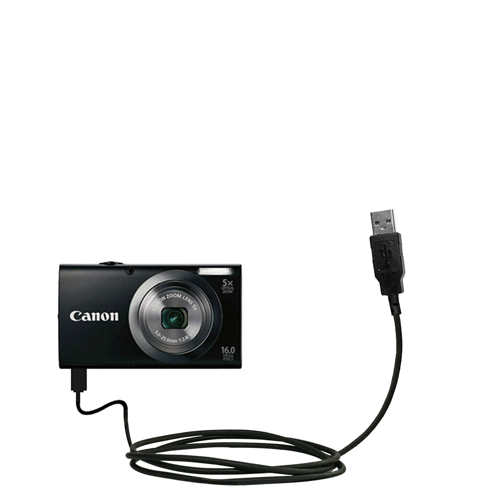 USB Data Cable compatible with the Canon Powershot A2300 A2400 A2500