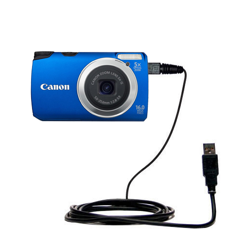 USB Data Cable compatible with the Canon Powershot A3300 IS