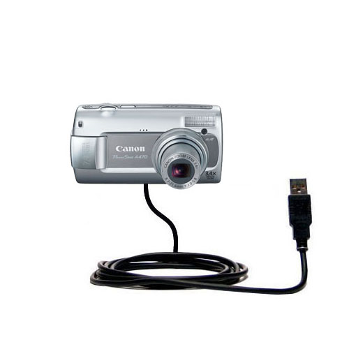 USB Data Cable compatible with the Canon PowerShot A470
