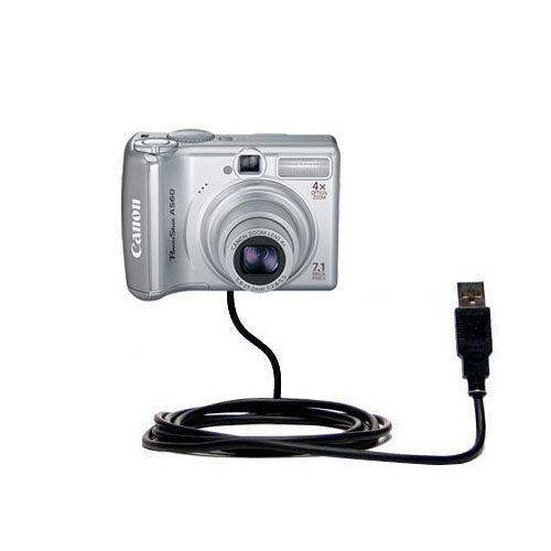 USB Data Cable compatible with the Canon PowerShot A560