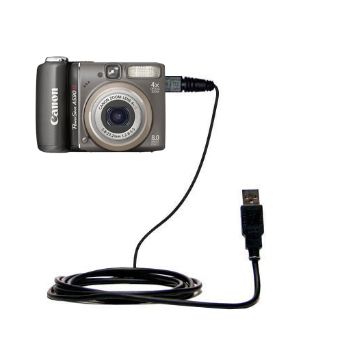 USB Data Cable compatible with the Canon Powershot A590 IS