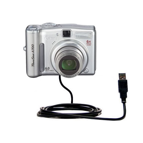 USB Data Cable compatible with the Canon PowerShot A700
