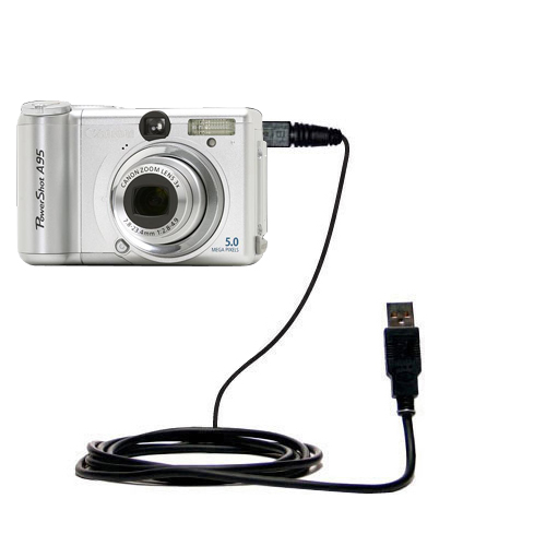 USB Data Cable compatible with the Canon Powershot A95