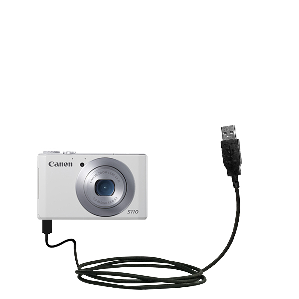 USB Data Cable compatible with the Canon Powershot S110 S120