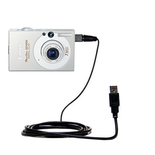 USB Data Cable compatible with the Canon Powershot SD1000