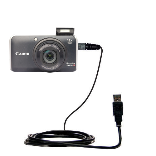 USB Data Cable compatible with the Canon Powershot SX210 IS