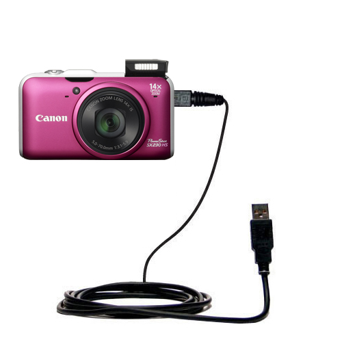USB Data Cable compatible with the Canon Powershot SX230 HS